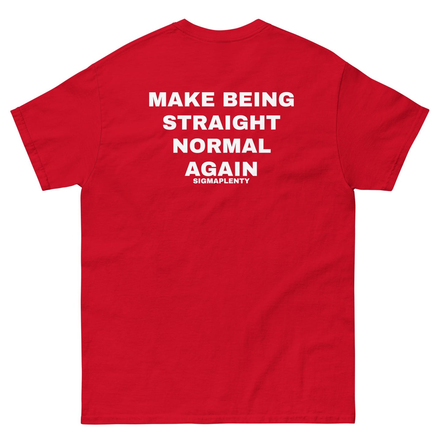 MAKE BEING STRAIGHT NORMAL AGAIN TEE